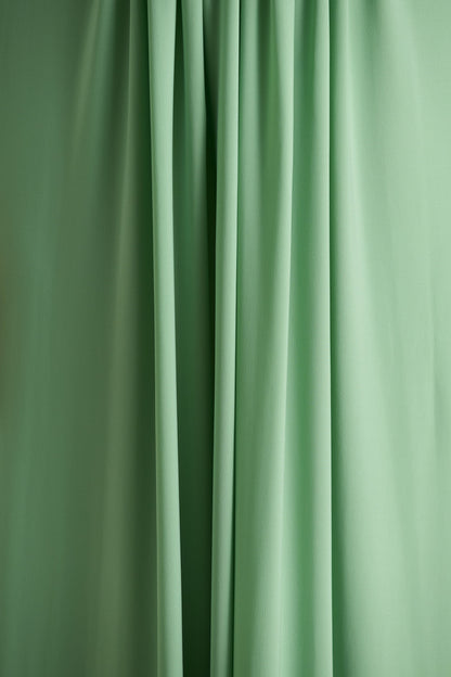 With Me Green High Neck Maxi Dress With Ruched Detailing