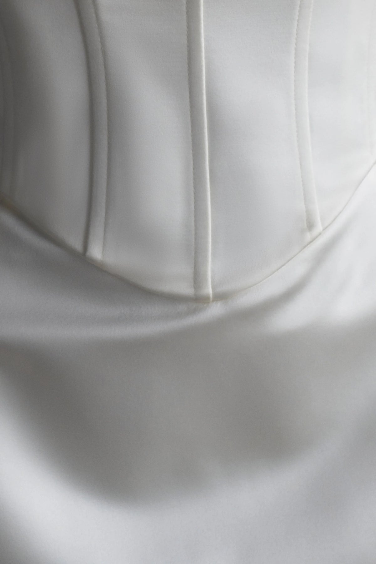 Isabel Satin Corset Mini Dress White