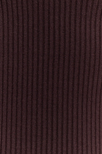 Natalya Ribbed Knit Cami Top Dark Chocolate