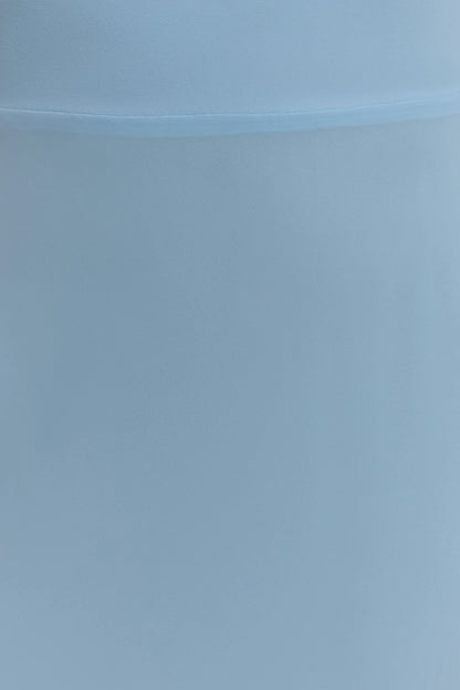 Nadine Halter Chiffon Maxi Dress Blue