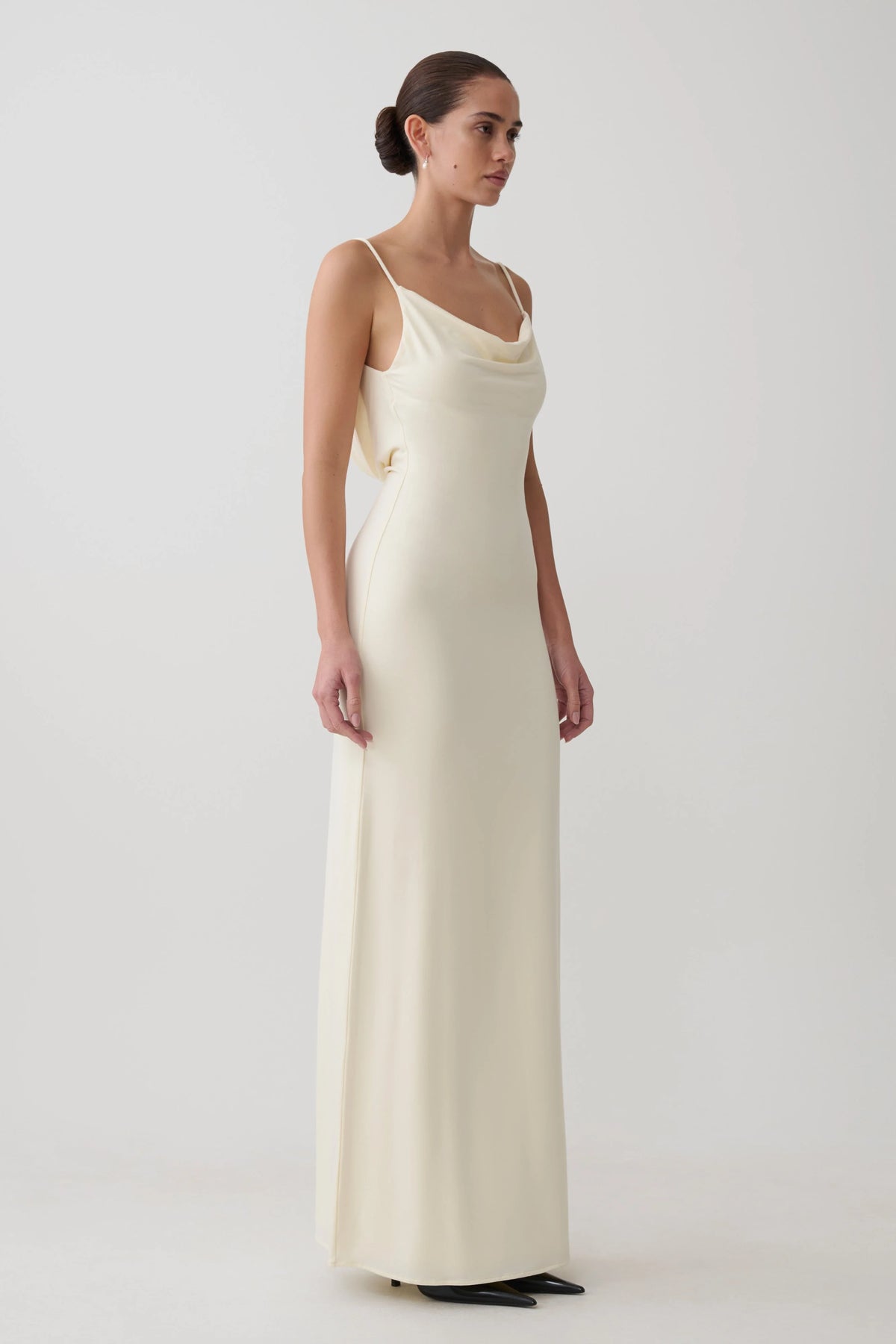 Joni Cowl Maxi Dress Ivory