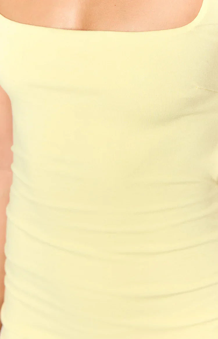 Kirby Yellow Mini Dress