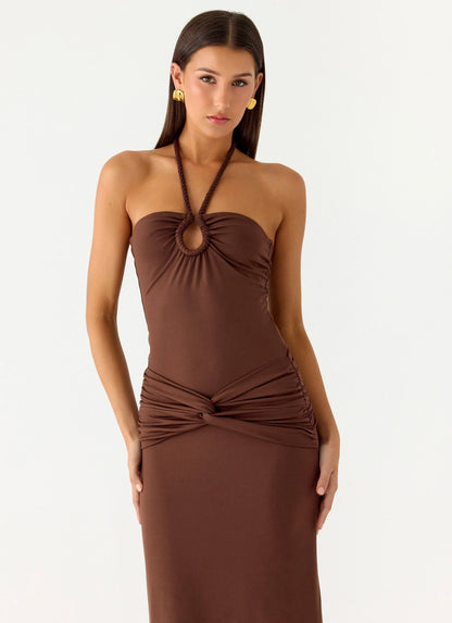 Sacred Maxi Dress Chocolate