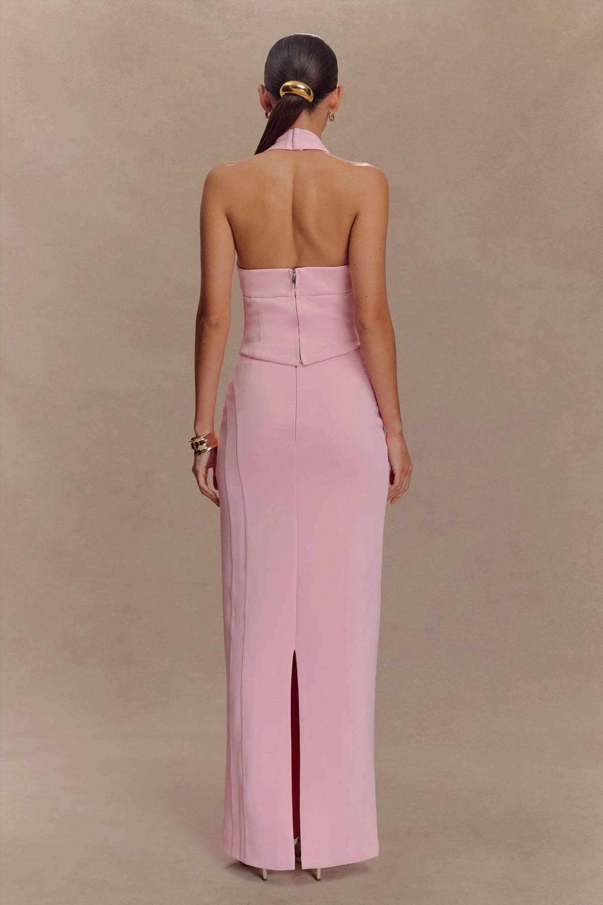 Meadow Corset Halter Top Candy Pink