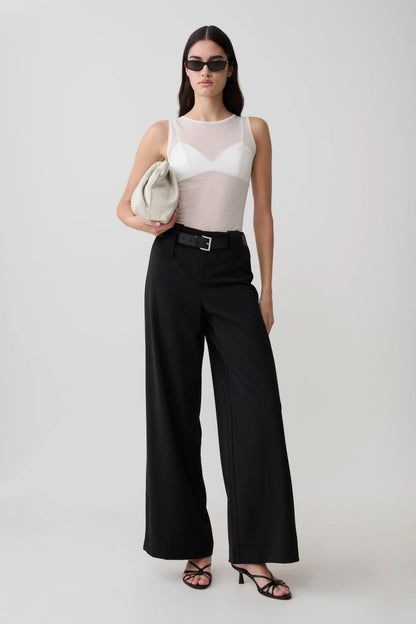 Arlo Wide Leg Suiting Trouser Black