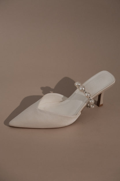 Karla Pearl Mule Ivory