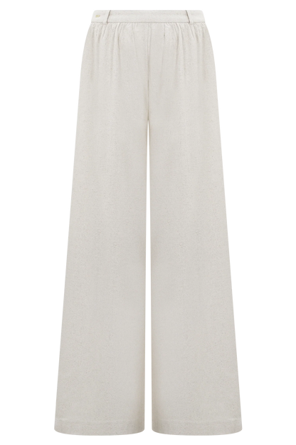 Gabby Straight Leg Linen Pants Natural