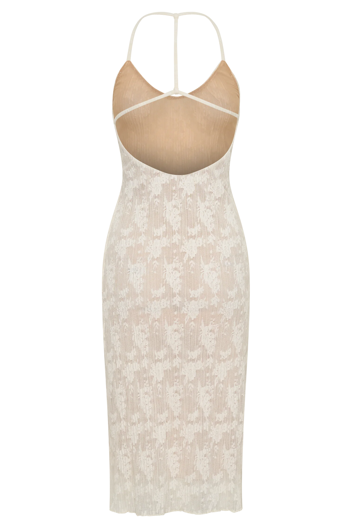 Ambrose Lace Midi Dress Ivory