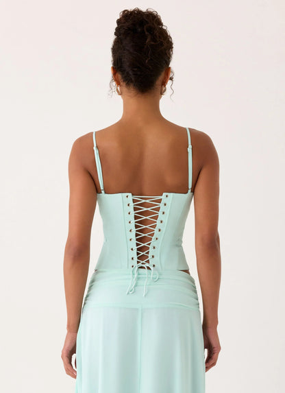 Tayana Corset Top Pistachio
