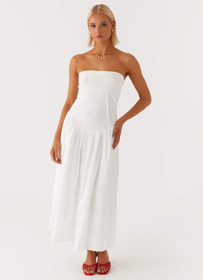 Larnie Midi Dress White