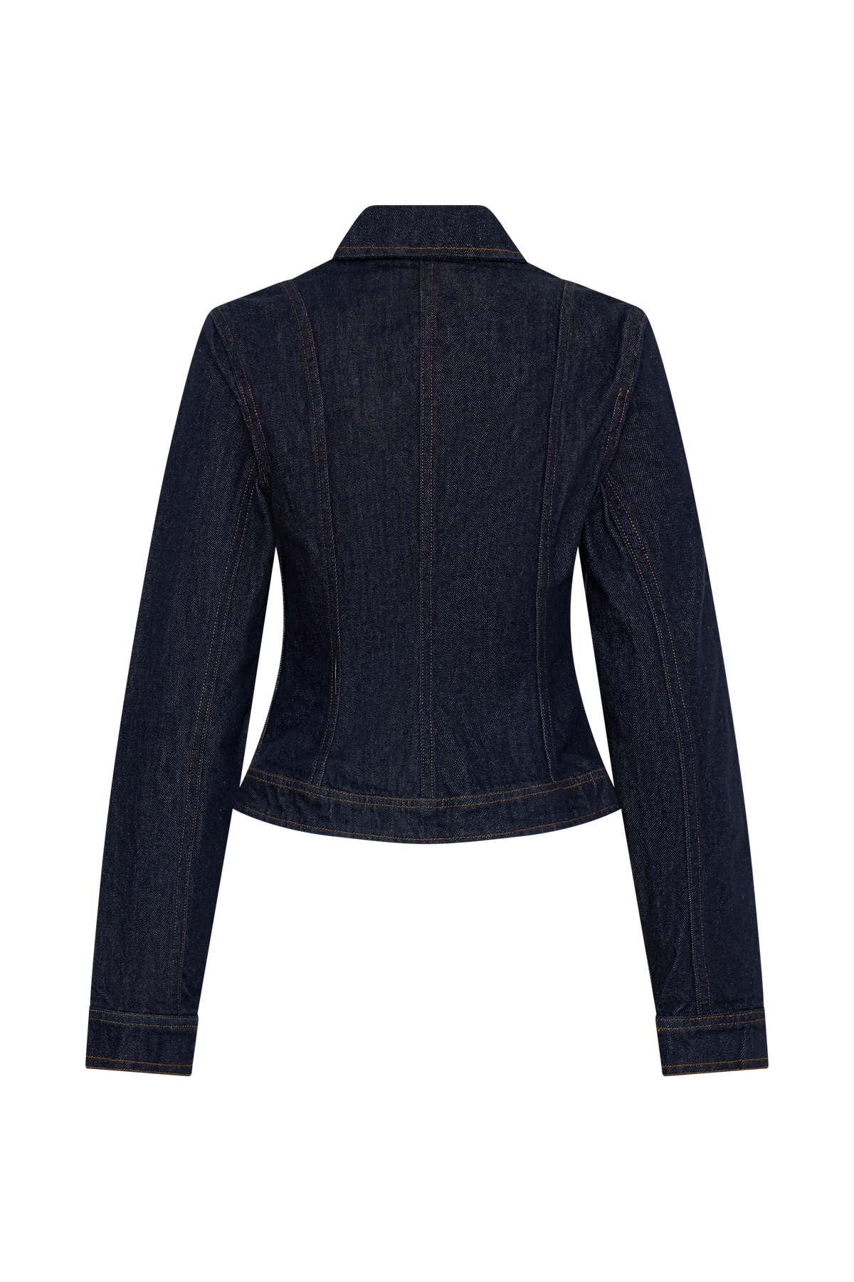 Cierra Cinched Jacket Top Washed Indigo Blue