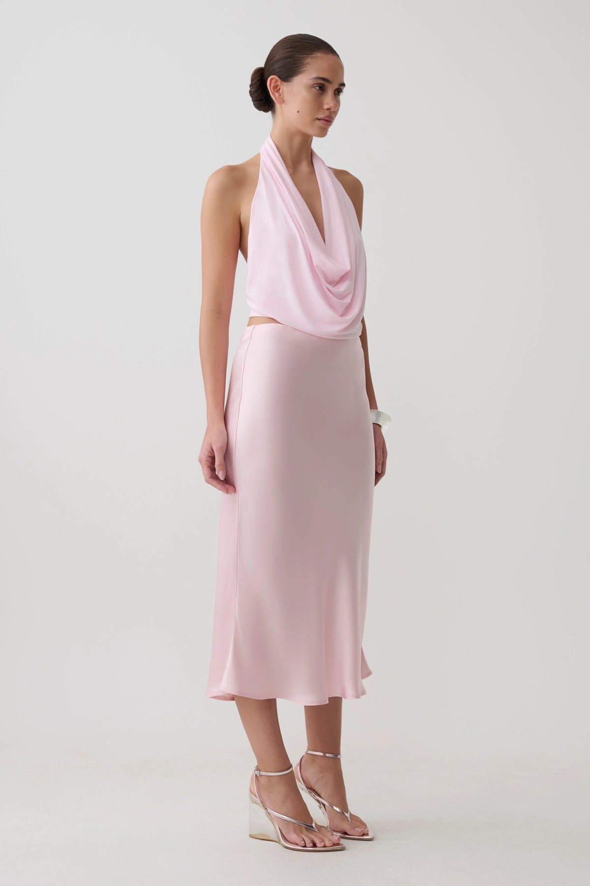 Huyen Cowl Front Modal Top Ballet Pink