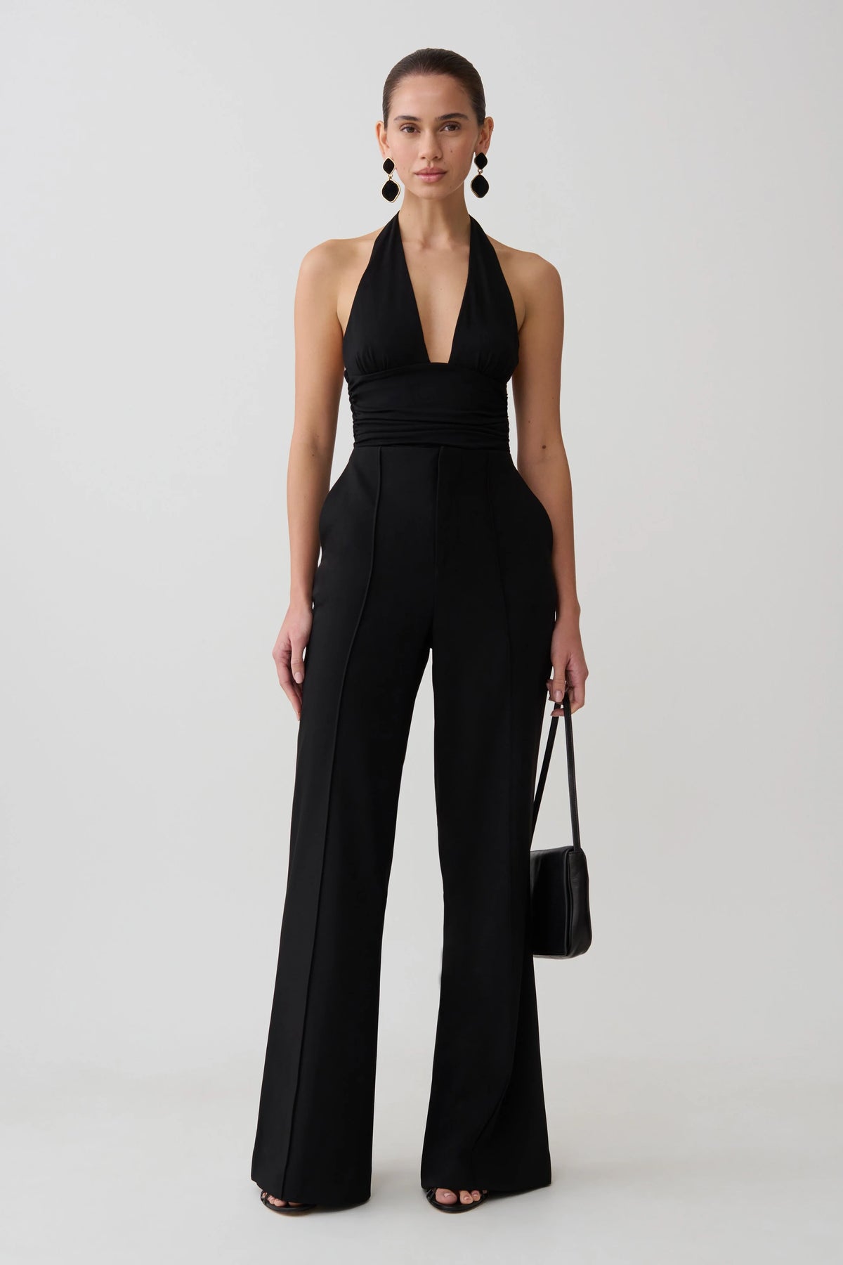 Eden High Waisted Suiting Pants Black