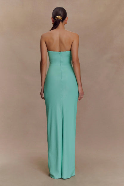Winston Strapless Sequin Maxi Dress Lagoon