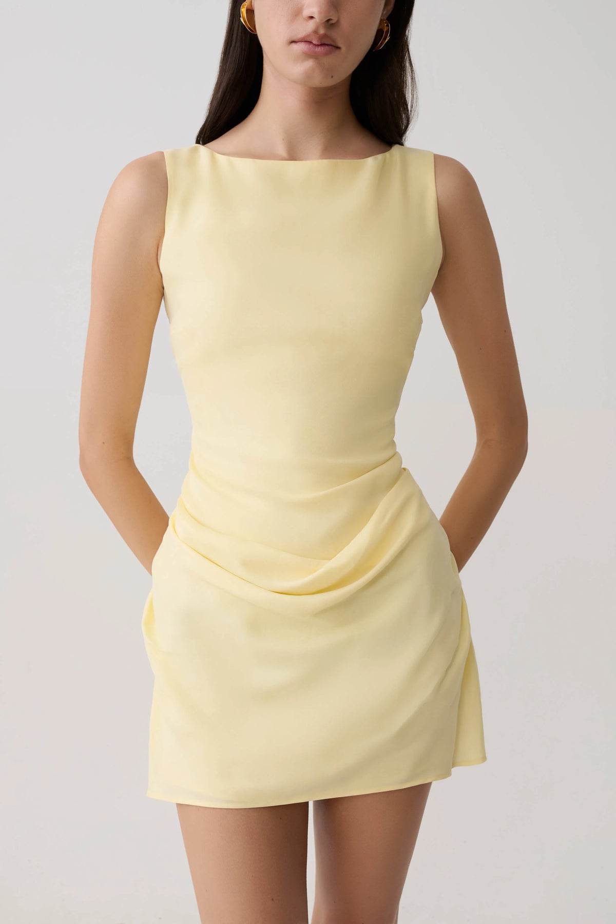 Bexley Draped Mini Dress Butter