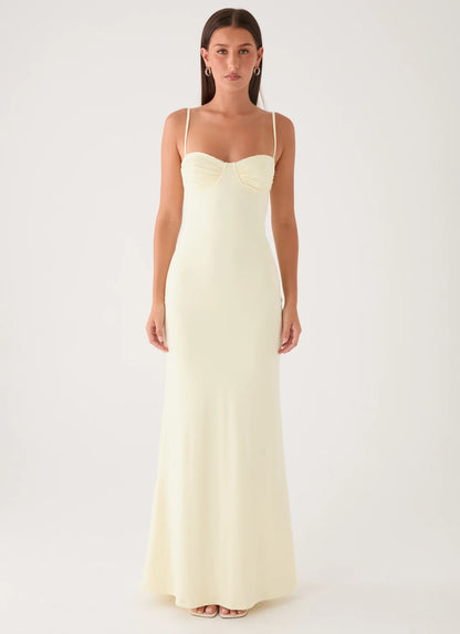 Vamonos Maxi Dress Yellow