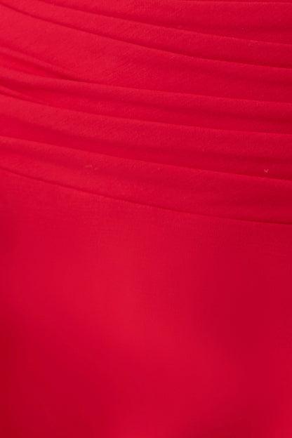 Talise Modal Hankie Midi Skirt Red