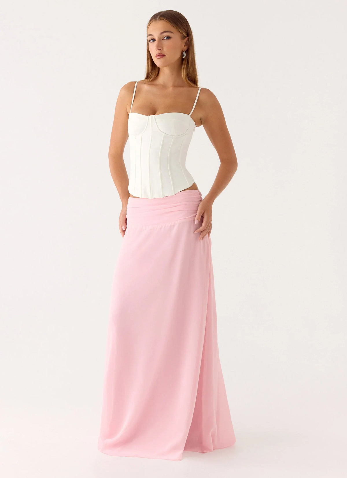 Natalya Maxi Skirt Pink