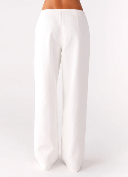 Texas Low Rise Denim Jeans White