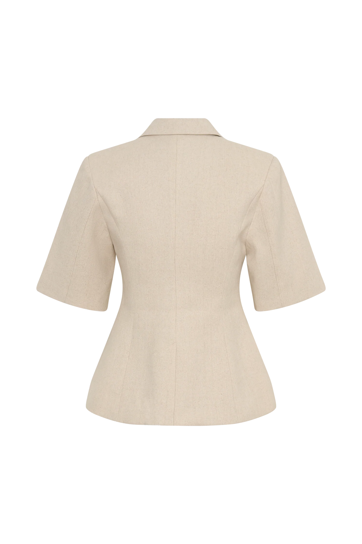 Martine Short Sleeve Linen Top Natural