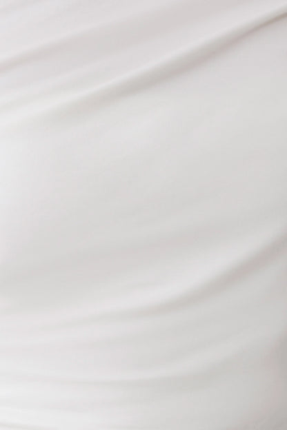 Corinna Modal One Shoulder Midi Dress White