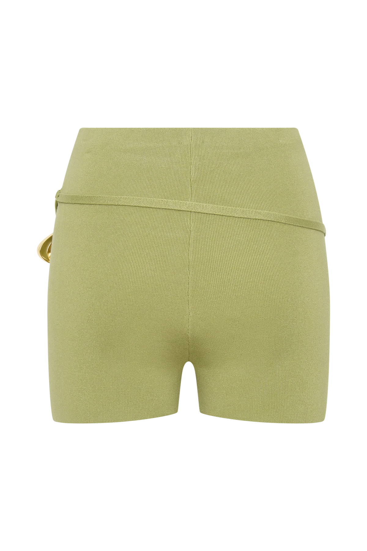 Dimitri Mini Knit Shorts With Belt Light Olive