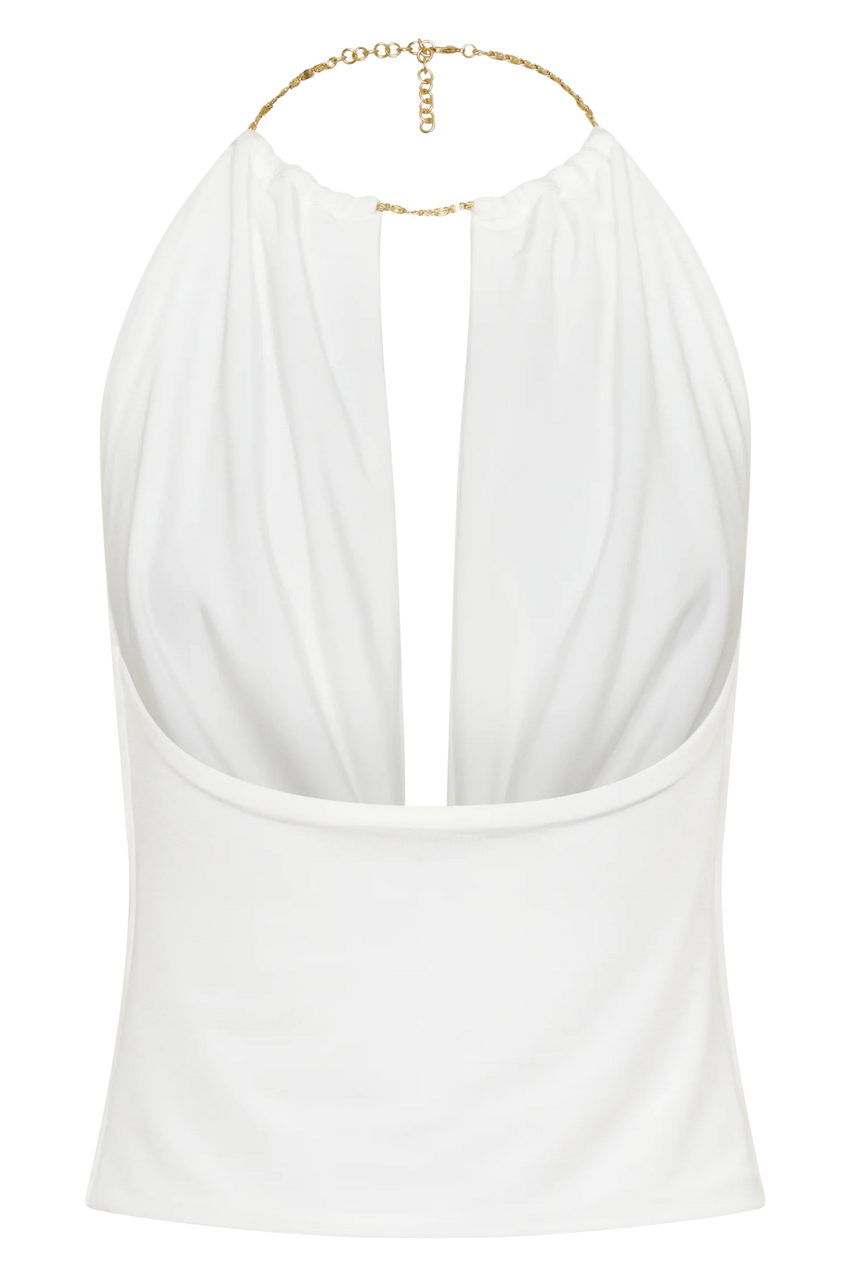 Banks Halter Neck Top With Hardware White