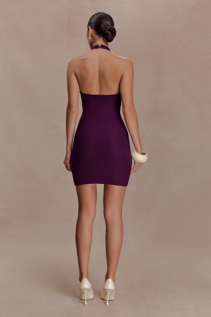 Jacky Tulip Mini Dress Plum