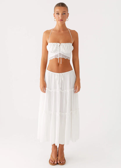 Evi Midi Skirt Ivory