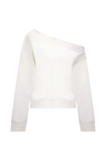 Aiden Slouchy Crew Jumper Ivory