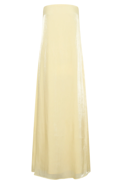 Olivia Strapless Maxi Dress Lemon