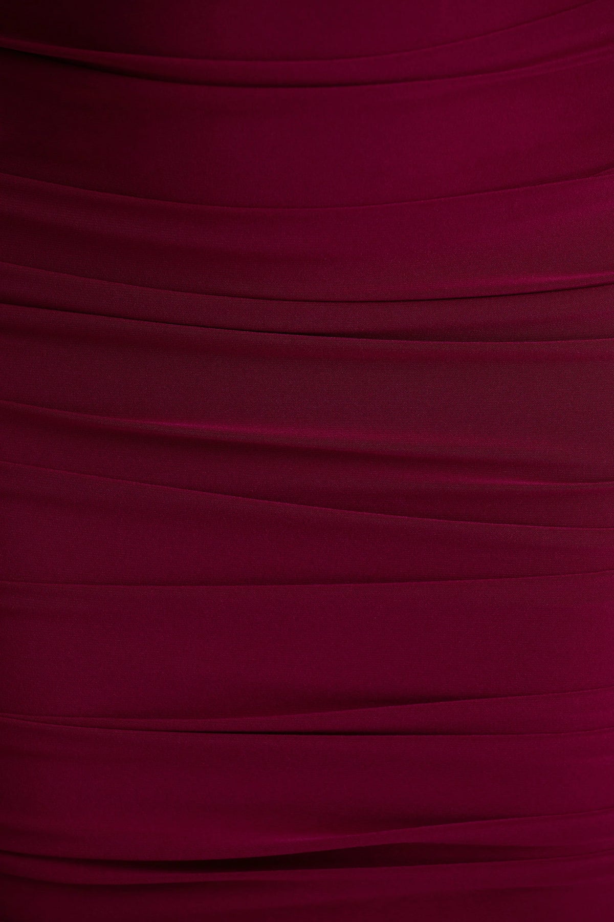 Tamara Burgundy Long Sleeve Ruched Midi Dress