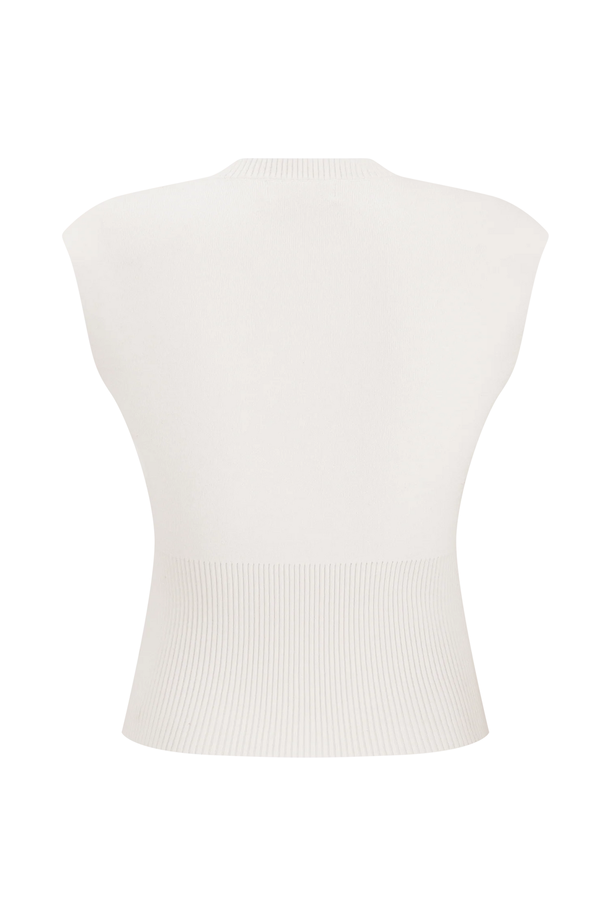 Sharpay Sleeveless Knit Top Ivory