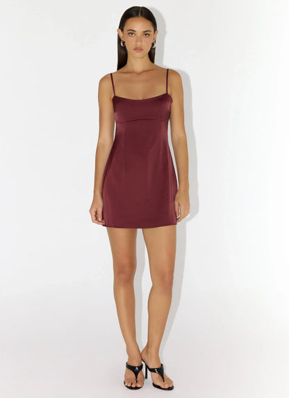 Clementine Mini Dress Merlot