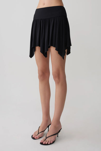 Ambrose Hankie Mini Skirt Black