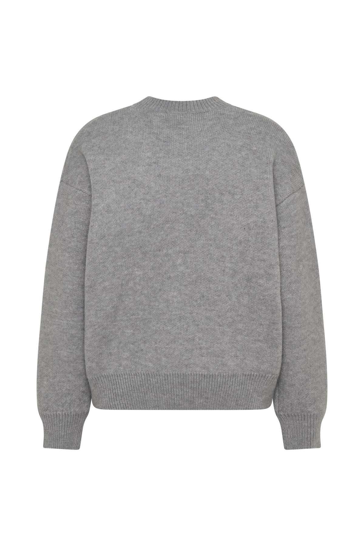 Lulu Oversized Knit Jumper Grey Marle