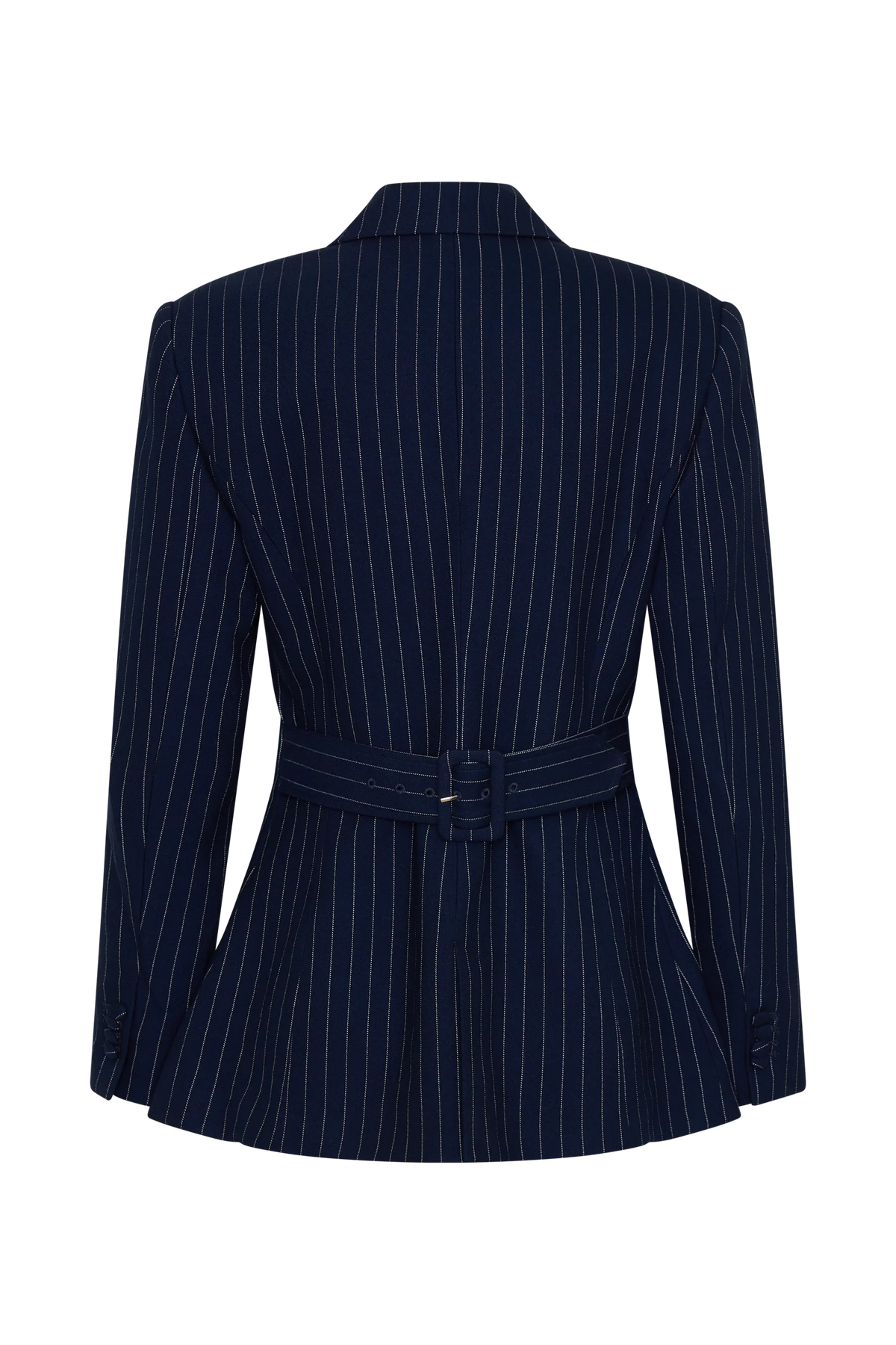 Bellamy Cinched Blazer Navy Pinstripe