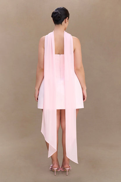Orellia Strapless Suiting Mini Dress Soft Pink