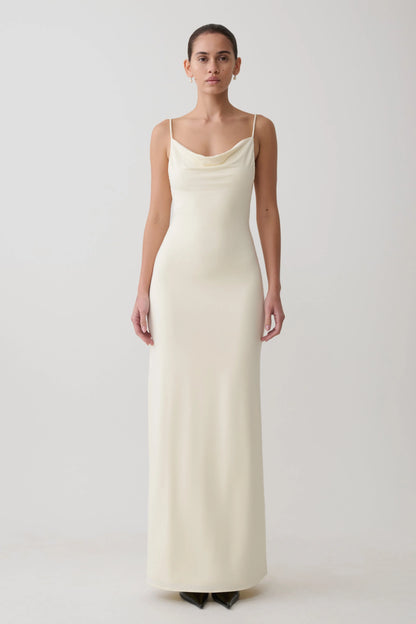 Joni Cowl Maxi Dress Ivory