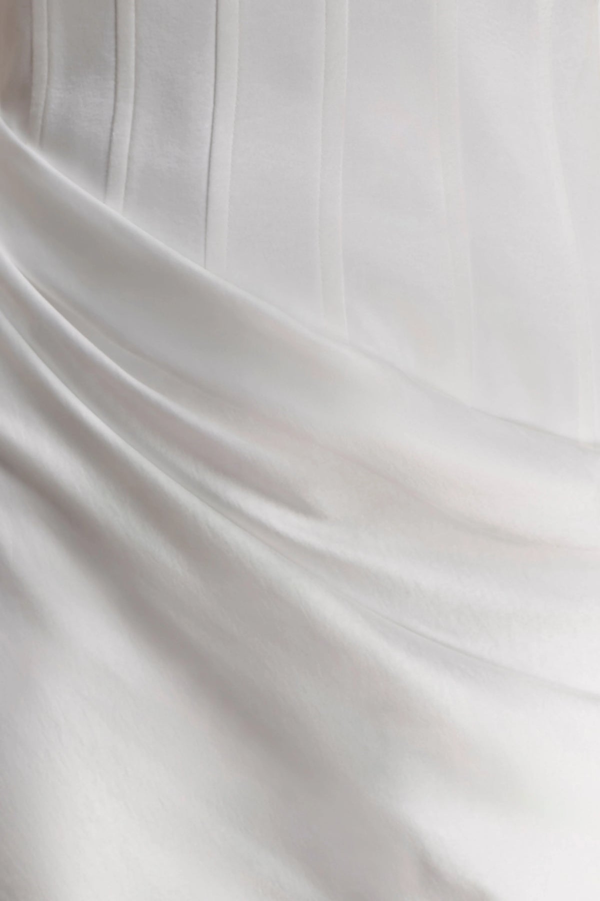 Grace Strapless Draped Waist Maxi Dress Ivory