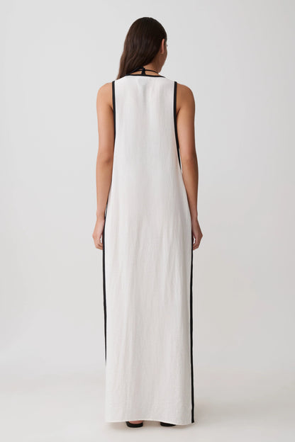 Arcadia Crossover Coverup Maxi Dress White
