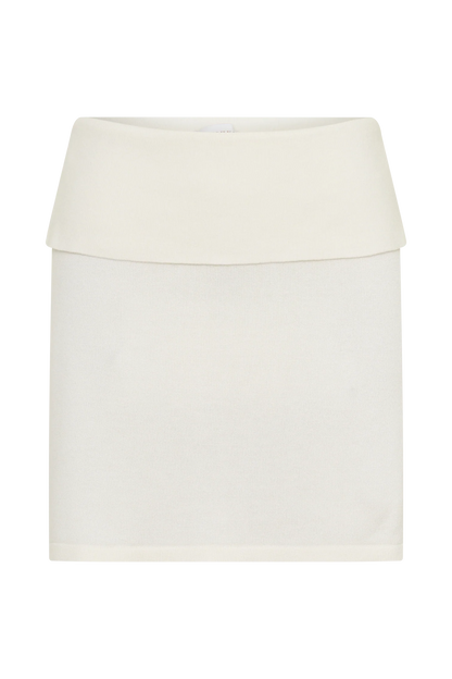 Misty Mid Rise Knit Mini Skirt Ivory