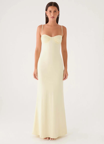 Vamonos Maxi Dress Yellow