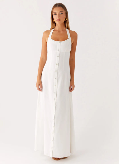 Jovanni Maxi Dress White