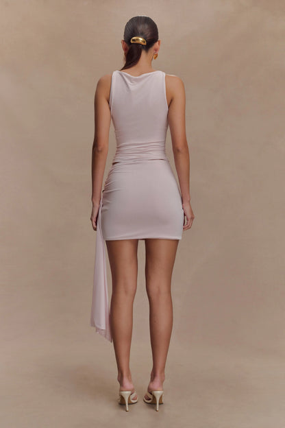 Alicent Slinky Beaded Top Pale Pink