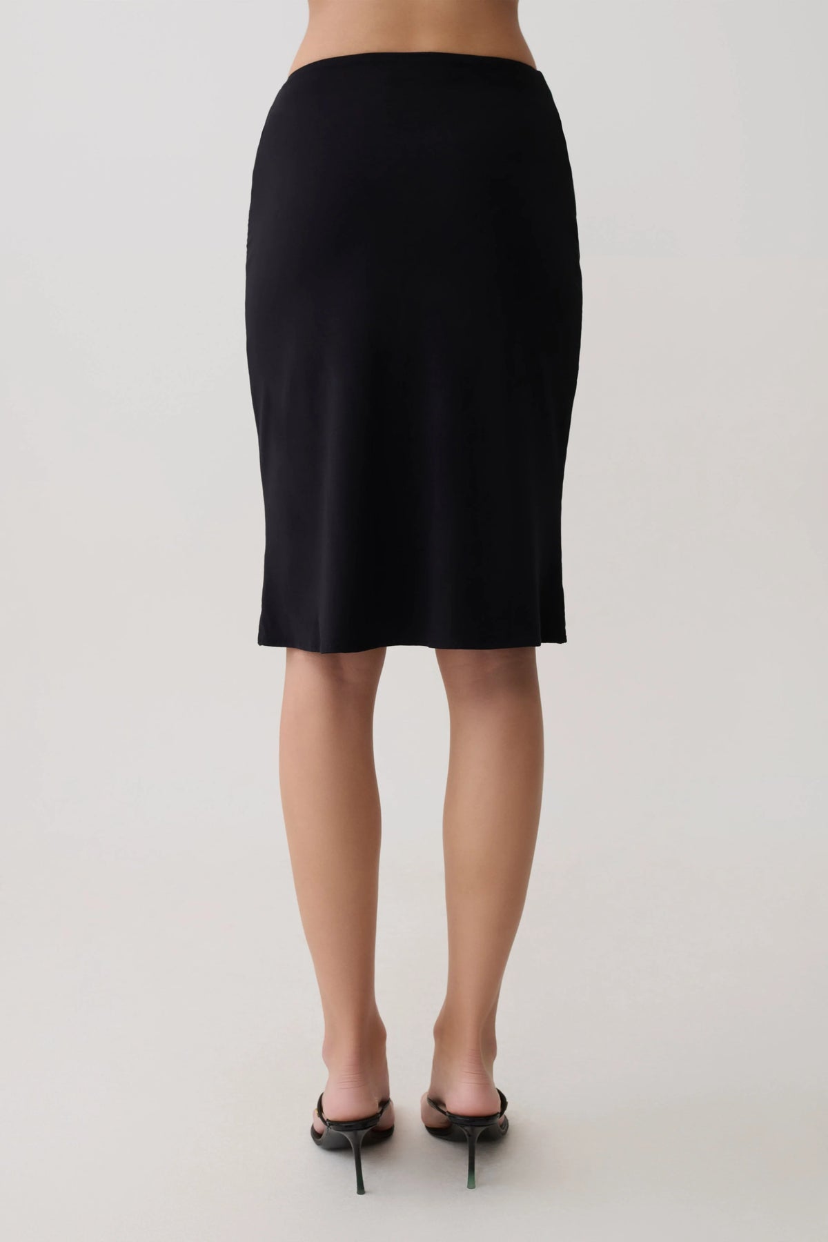 Greer Knee Length Skirt Black