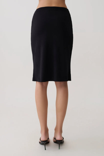 Greer Knee Length Skirt Black
