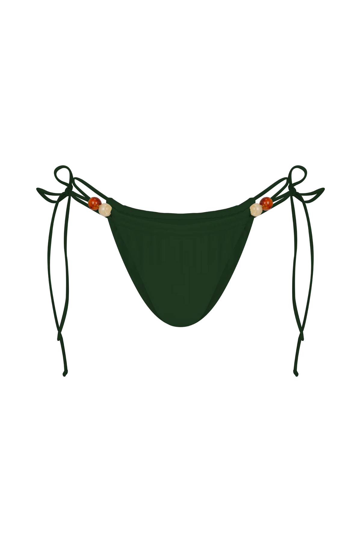 Memphis Beaded Bikini Bottom Green