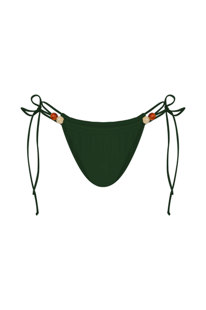 Memphis Beaded Bikini Bottom Green