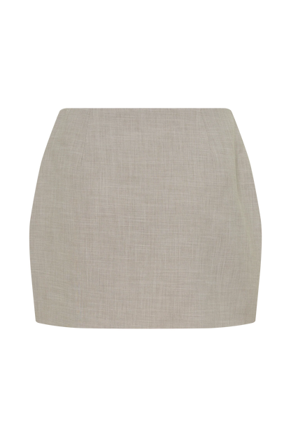 Laila Suiting Mini Skirt Grey